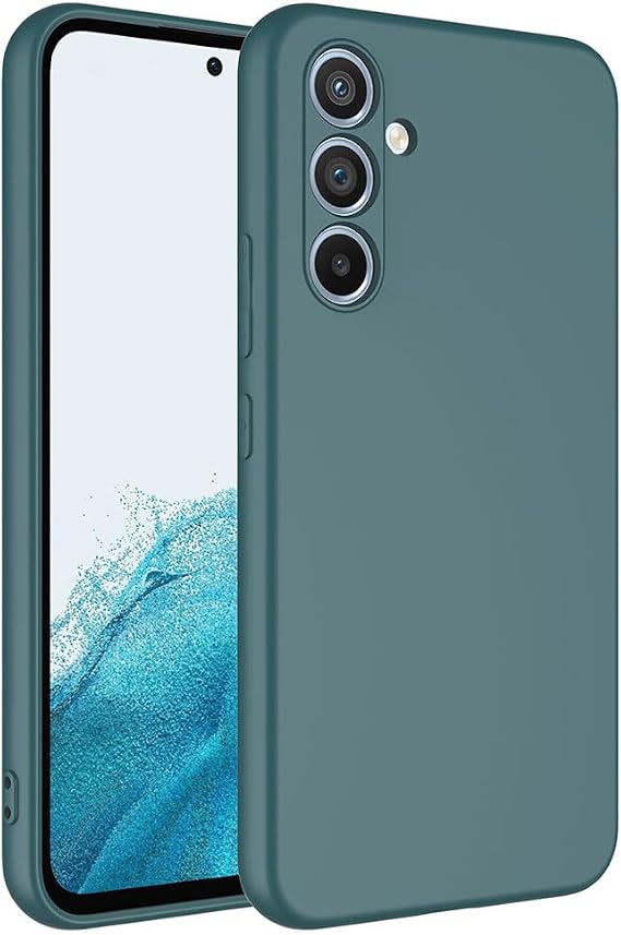Coverzone Case Compatible with Samsung Galaxy A34 Z-Mara Launch Vieri Full Protection Back Cover Camera Protection Protruding Smooth Surface Dark Green