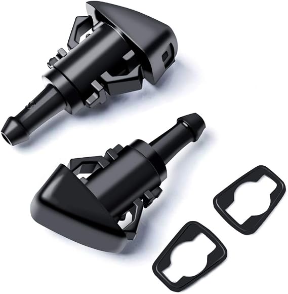 OTUAYAUTO Front Windshield Washer Nozzles - Replacement for Ram, Chrysler, Dodge, Jeep - Replaces OEM #: 4805742AB 5113049AA 5116079AA 5303833AA Premium Fluid Nozzles Spray Jet Kit (pack of 2)