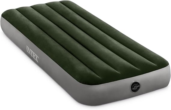 Intex 64106E Dura-Beam Prestige Downy Air Mattress: Fiber-Tech - Jr Twin - 10in Bed Height - 300lb Weight Capacity - Pump Sold Separately