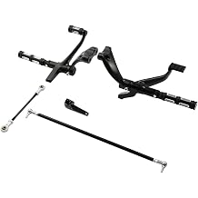 Wajir Complete Kit Pegs Levers Linkage (Aluminum + Steel + Rubber) for Forty 8 for Seventy 2 for 1200 for 883 WJR1548