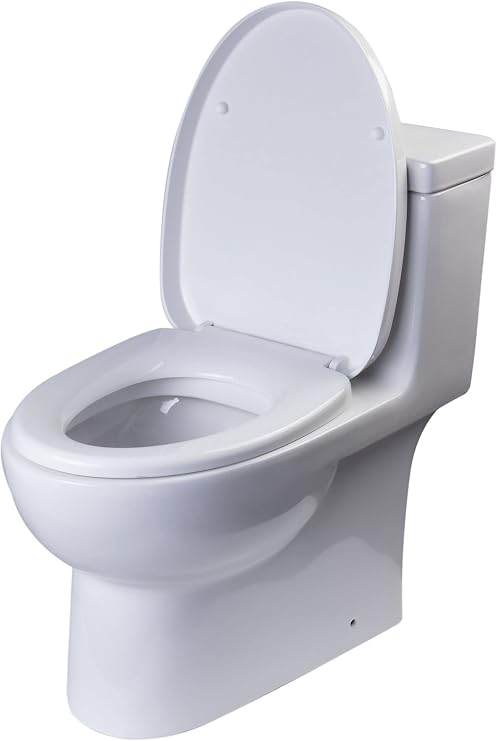EAGO TB359 Dual Flush Eco-Friendly Ceramic Toilet, 1-Piece