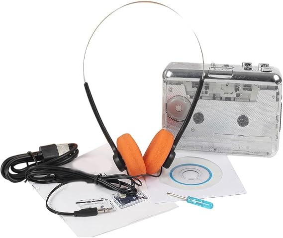 Audio Music Player Tape to MP3 USB Type C to USB Portable Cassette Player Recorder