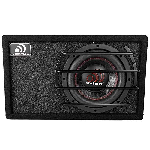 Massive Audio BG6 6.5 500 Watt Dual 2 Ohm Loaded Subwoofer Ported Enclosure
