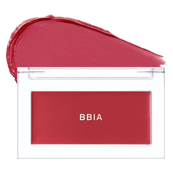 BBIA Ready To Wear Downy Cheek Cream Blush, 14 DOWNY RED APPLE | Lightweight buildable creamy blush that blends smoothly without clumping. Long-lasting, soft matte natural face makeup.
