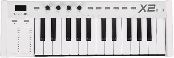 midiplus X2 mini keyboard controller 3ft, white