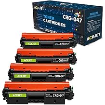 047 Black Toner Cartridge Replacement for Canon 047 Toner Compatible with ImageCLASS LBP113W MF113W MF110/LBP110 Series i-SENSYS LBP113W MF113W MF110/LBP110 Series Printer (Black, 4Packs)