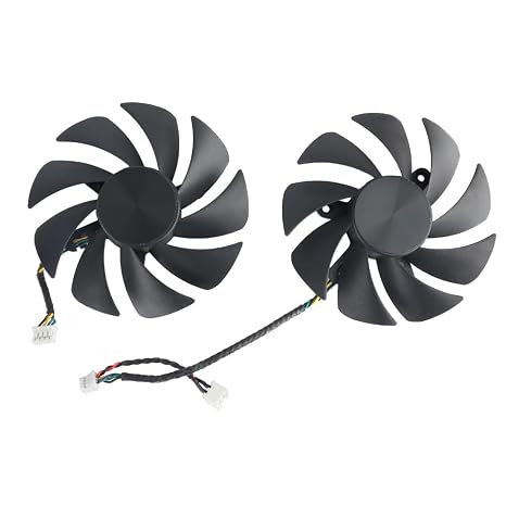 PLA09215B12H Graphics Card Fan Replacement for OEM Dell RTX 3060 3070 3080 3090 Video Card Cooling Fan Replace (Fan-AB)