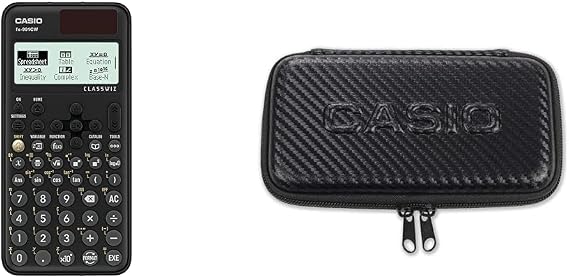 Casio FX-991CW Advanced Scientific Calculator (UK Version) + FX-CASE-CB-BK2 Protective Case for Technical Scientific Calculator Black