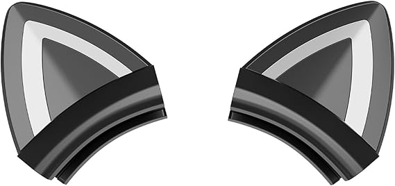 Black Cat Ears for Headphone, Silicone Cute Kitty Ears Attachment, Lovely Detachable Accessories Fit for Gaming Headset, Lightweight & Durable