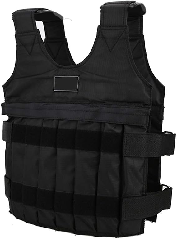 20kg Weighted Vest, Adjustable Bodybuilding Weight Vest with Removable Sandbags Fitness Training Gym Heavy Body Exercise for Weight Training Exercise