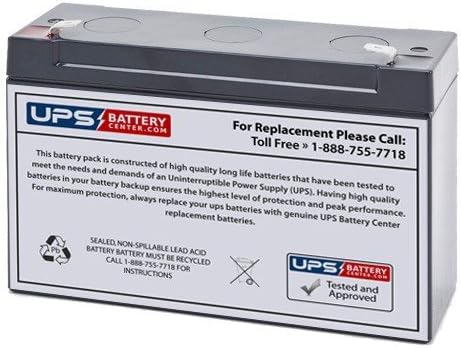CSB GP6120F2 6V 12Ah F2 Replacement Battery