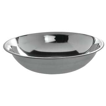 HUBERT 10 qt Mixing Bowl 24 Gauge Stainless Steel - 15 1/4"Dia x 4 1/2"D
