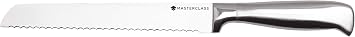 MasterClass Bread Knife, Deluxe Stainless Steel, Durable Serrated Bread Knife 20cm (8"), Hanging Display Pack