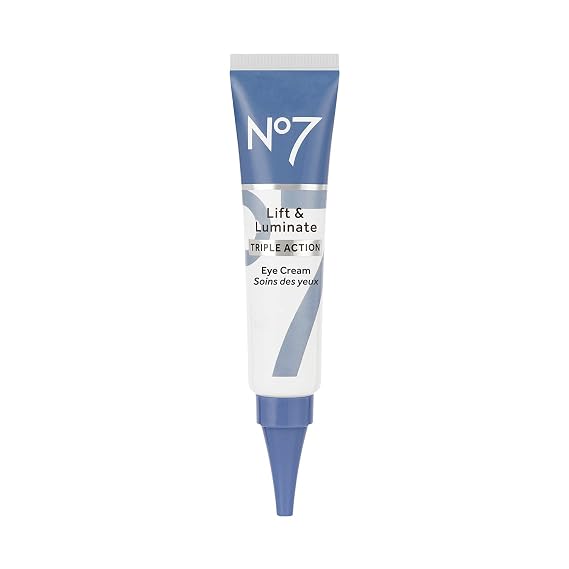 No7 Lift & Luminate Triple Action Under Eye Cream, 0.5 Oz