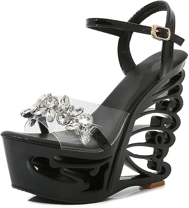 MissHeel Platform Butterfly Wedge Heels 5.5CM/14.5CM