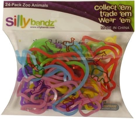 Silly Bandz Zoo Animals - 24 Pack
