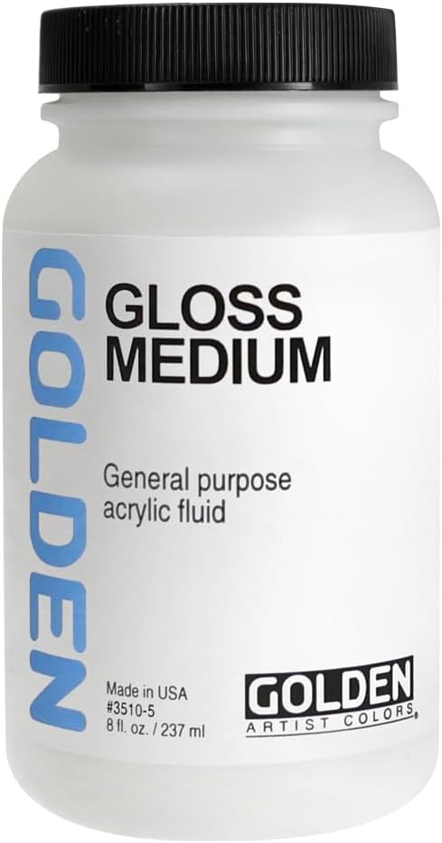 GOLDEN Gloss Medium, 8 fl. oz. Bottle