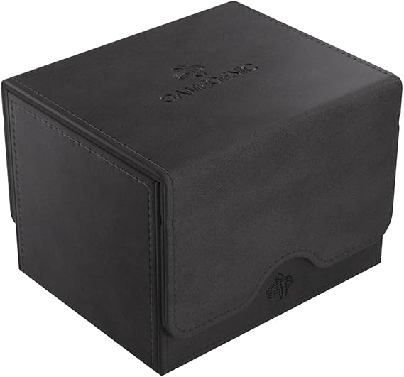 GameGenic Card Deck Box Deck Box: Sidekick XL Black 100CT Durable and Sturdy TCG, OCG Card Storage Compatible with Pokemon Yugioh Commander and MTG Magic: The Gathering Cards