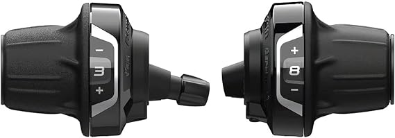 Shimano SL-RV400 Revoshift Twist Shifter Set | Optical Gear Display