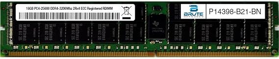 P14398-B21-BN - 16GB DDR4-3200Mhz 2Rx4 ECC Registered RDIMM (Compatible with OEM PN# P14398-B21)