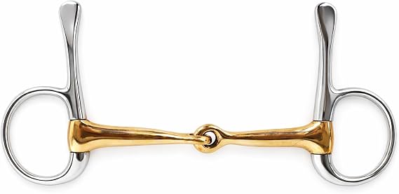 CHALLENGER Horse English Western Mouth Copper Jointed Snaffle Bit 35607