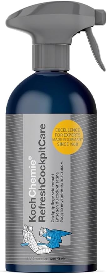 KOCHCHEMIE - Refresh Cockpit Care - Prosumer Line - UV Protection, Anti-Static Interior Cleaner - 500 ml