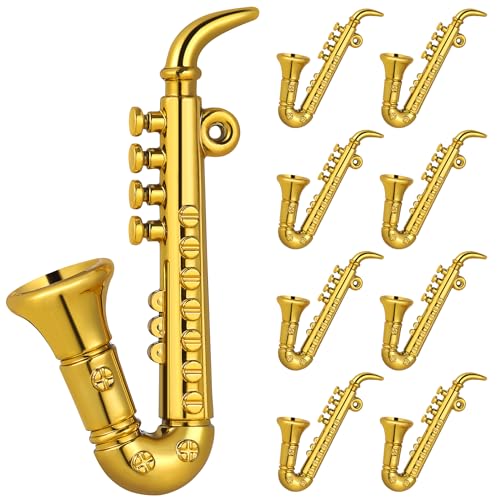 Mini Saxophone Model Miniature Sax Model Musical Collection Decorative Ornaments 9