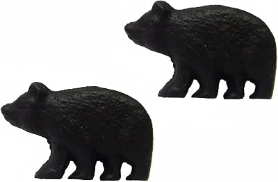 Marco Rustic Black Bear Drawer Pulls Set of 2 Knobs