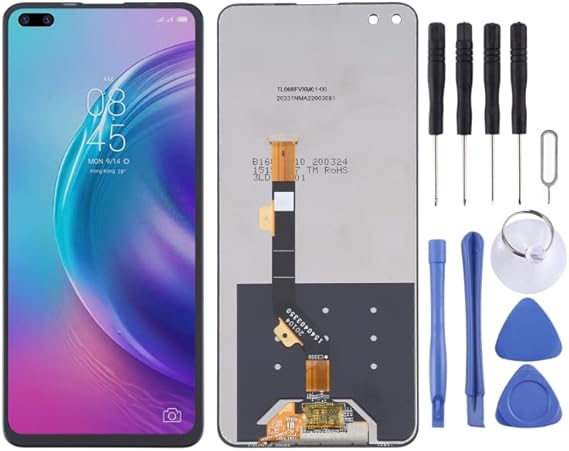 Cellphone LCD Screen TFT LCD Screen for Tecno Camon 16 Pro with Digitizer Full Assembly