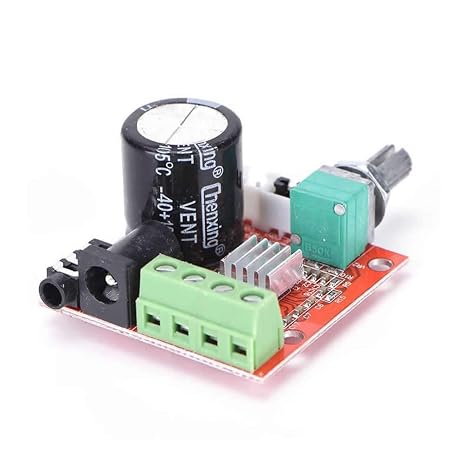 PAM8610 2x 10W Stereo Amplifier Module DC 6-15V Class D Amplifier Circuit Volume Control Pot 4 8 Ohm Speaker DVD TV Cinema Entertainment Musical Instrument