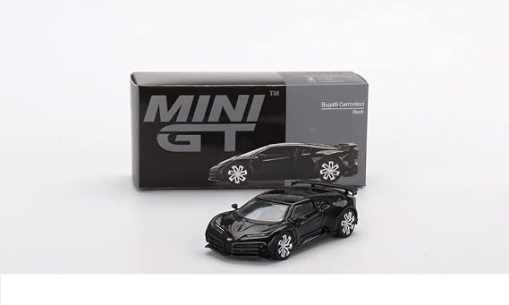 Bugatti Centodieci Black - MiJo Exclusive (Mini GT) Diecast 1:64 Scale Model