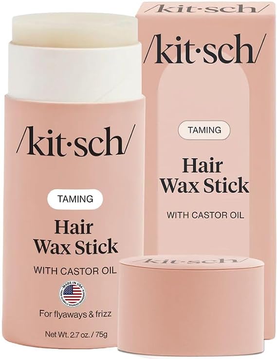 Kitsch Hair Wax Stick for Women & Men with Castor Oil 2.7 oz