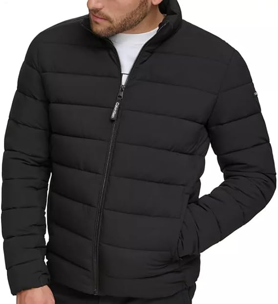 Quilted Puffer Jacket with Infinite Stretch by Calvin Klein