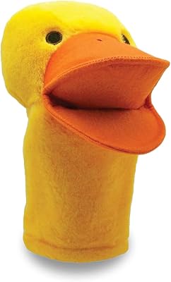 Get Ready Kids Duck Plush Hand Puppet 12 Animal Puppet Toy with Moveable Mouth Soft Plush Duck for Toddlers, Preschool & Storytelling Play