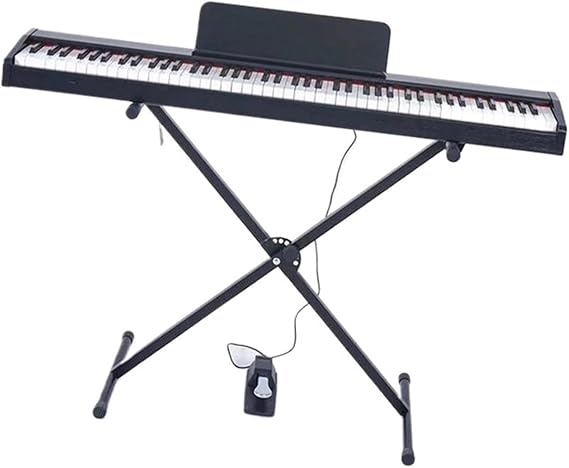 Electronic Keyboard Piano USB Piano Keyboard Electronic Music Synthesize Controller Professional Musical Instrument(Black)