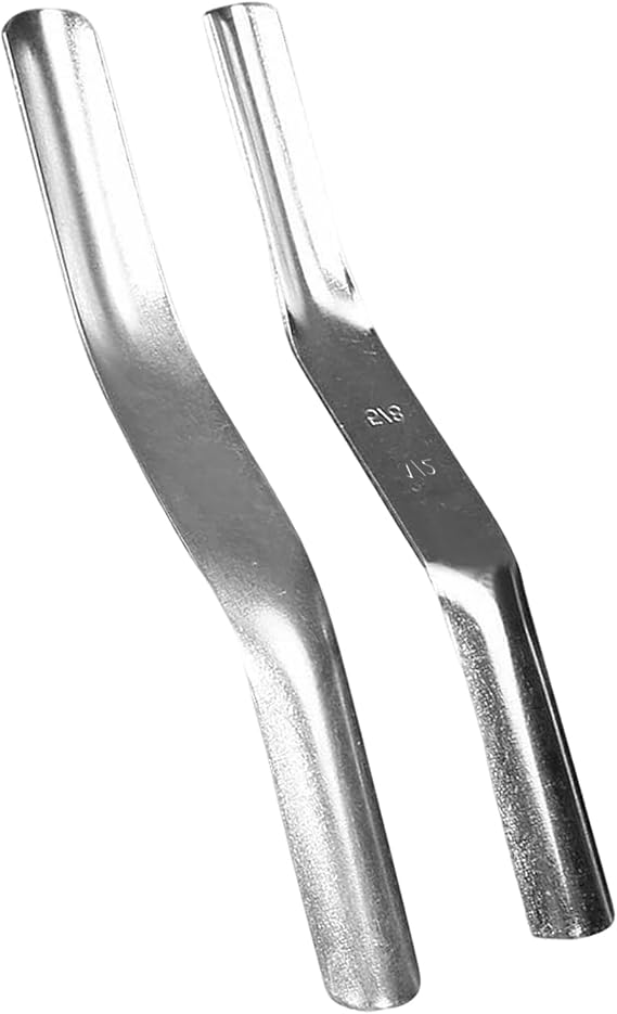 2 Pack Double End Brick Jointers - 1/2" X 5/8" Brick Jointing Pointing Tools Kit Pointing Trowel Mortar Finishing Tool for Builders and Bricklayers