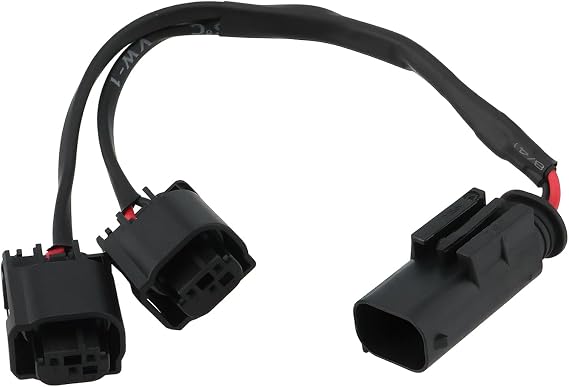 OTOTEC 12V Motorcycles Y AUX Adapter Cable Compatible with BMW R1200GS R1250GS Heated Grips Sat Nav GPS 20cm