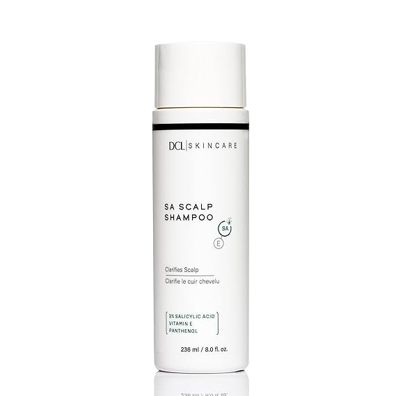 DCL Skincare SA Scalp Therapy Shampoo with Salicylic Acid for Itch & Flake Control, 8 Fl oz