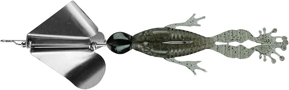 FishLab Bio-Blade Buzzbait 4 1/2" 1/2oz, Smoke Salt N Pepper