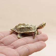 Brass Vintage Turtle Figurine Statue Home Ornaments Animal Figurines Gift, 1PC