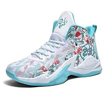 Kids Basketball Shoes High Top Youth Fashion Sneakers Girls Casual Sports Basketball Shoes Breathable Comfortable Boys Sneakers for Big Kids