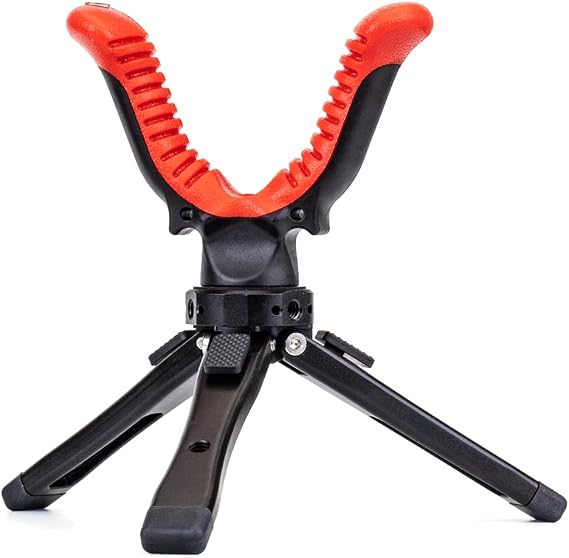 Zeadio Camera Tripod Rest, Adjustable Portable Rest Stand with 360 Degree Rotation V Yoke for All Camera
