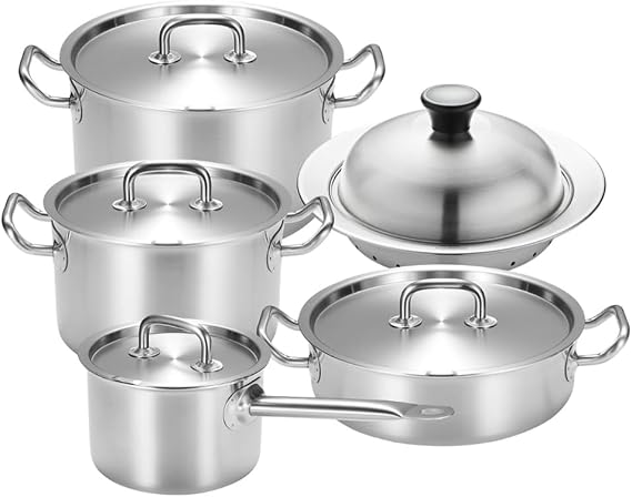 5 Layers induction stainless steel Nonstick cookware set 5P