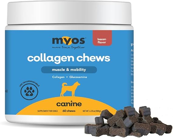 MYOS Canine Muscle & Mobility Chews - Dog Joint Supplement - 60 Count