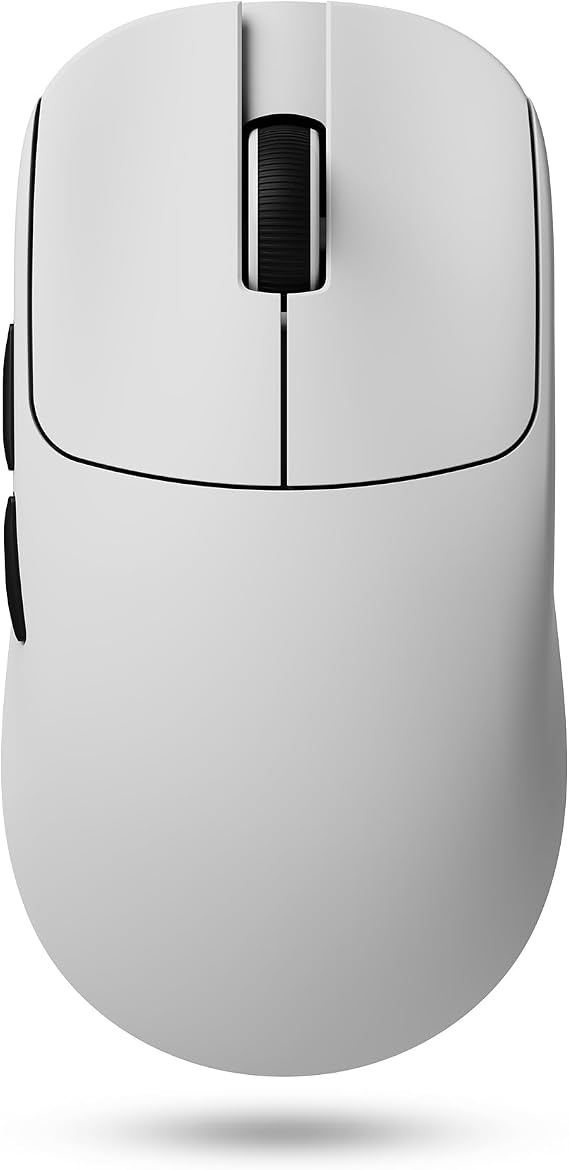 ATK VXE MAD R+ Wireless Gaming Mouse, PAW3395 Sensor, DPI up to 26,000, 42g Lightweight, 150 Hr Battery Life, Smooth Ice-Feeling Coating, Dual-Mode 2.4G/Wired - White