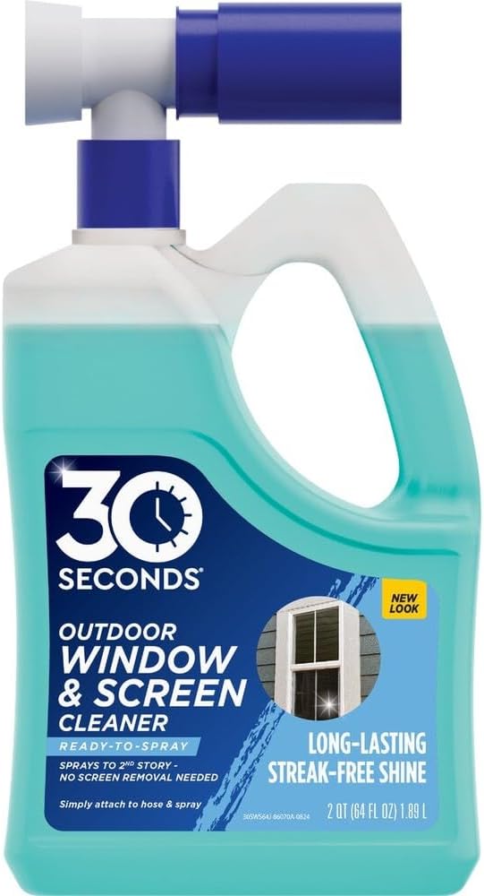 30 Seconds Cleaner No Scent Window Cleaner 64 fl. oz. Liquid