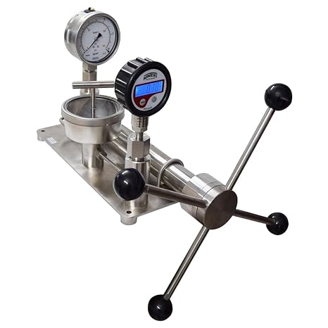 Bench Top Pressure and Vacuum Calibrator (Range: 0-400 kg/cm2) | Industrial Pressure calibrator for Calibration Laboratories, Pharmaceuticals, Petrochemicals | Model: AI-PCAL 1