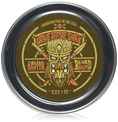 Grave Before ShaveTM Head Hunter Beard Balm (Tropical summer aroma) (4 oz.)