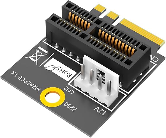 Mustpoint New Version M.2(NGFF) Key A/A+E/E to PCI-E 1X Adapter