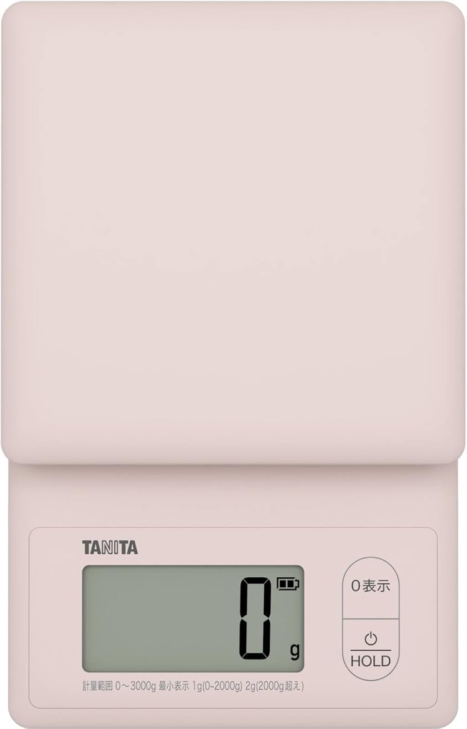 Tanita KW-2G02-PK Washable Scale, 6.6 lbs 3 kg, Pink